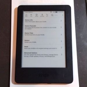 Amazon Kindle WP63GW E-reader E-Book 6" Display 4GB Memory 7th Gen Black